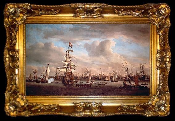 framed  willem van de velde  the younger Cornelis de Tromp